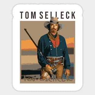 FANS ART TOM SELLECK Sticker